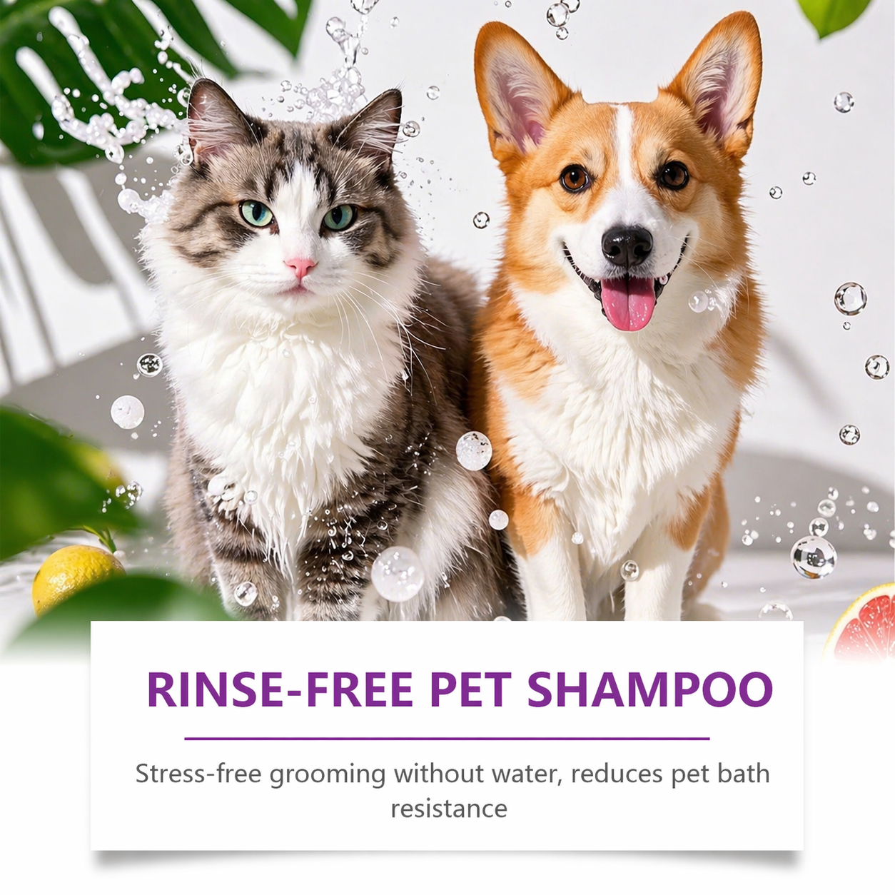 FoamBest Seller🔥 PetLuxeCos® Rinse-Free Pet Shampoo🎉Special limited-time discount