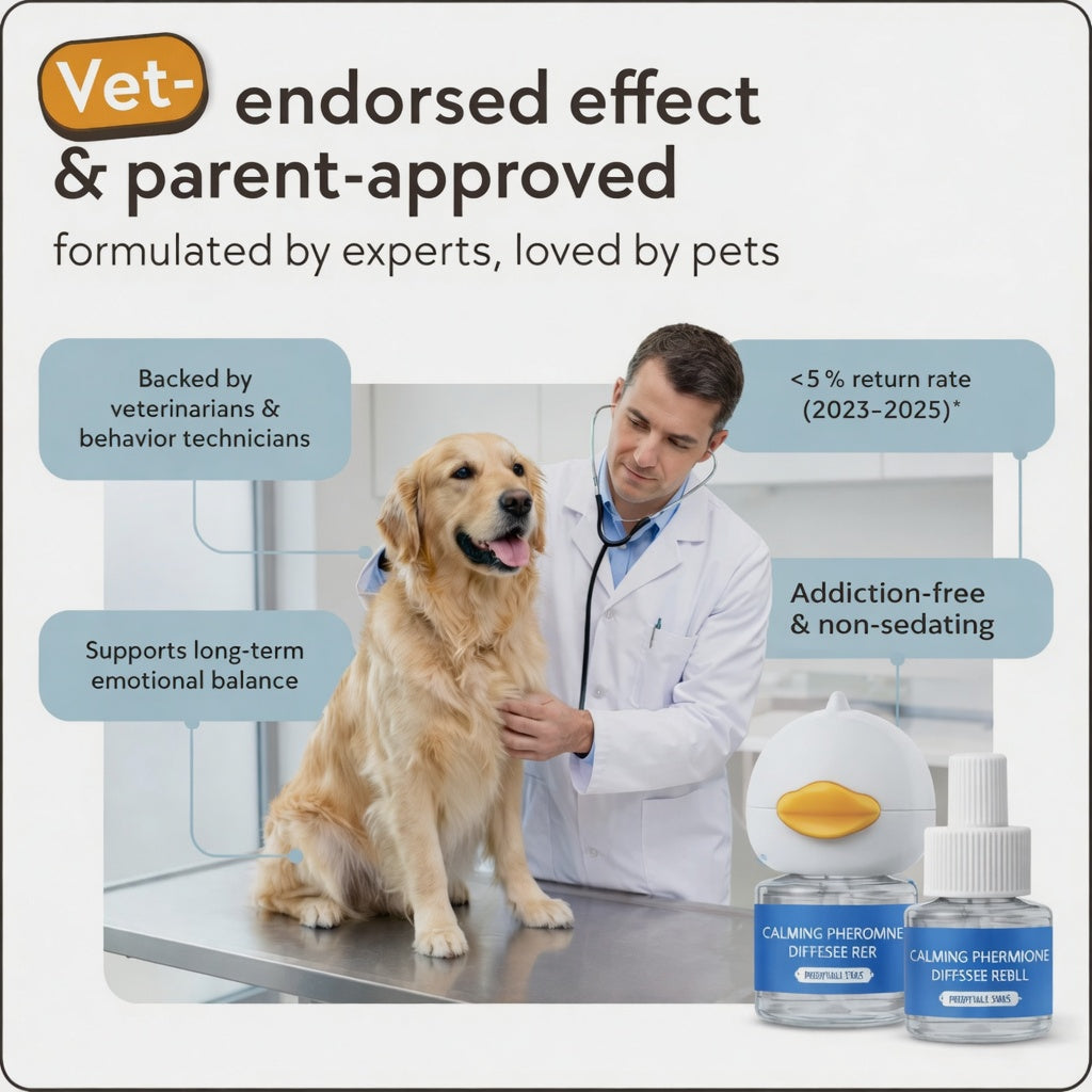 💎𝐎𝐟𝐟𝐢𝐜𝐢𝐚𝐥 𝐒𝐭𝐨𝐫𝐞| 🐾PetLuxeCos® Advanced Pet Calming Diffuser Kit - Stops Peeing Barking Anxiety Odorless Scented Room Aromatizer