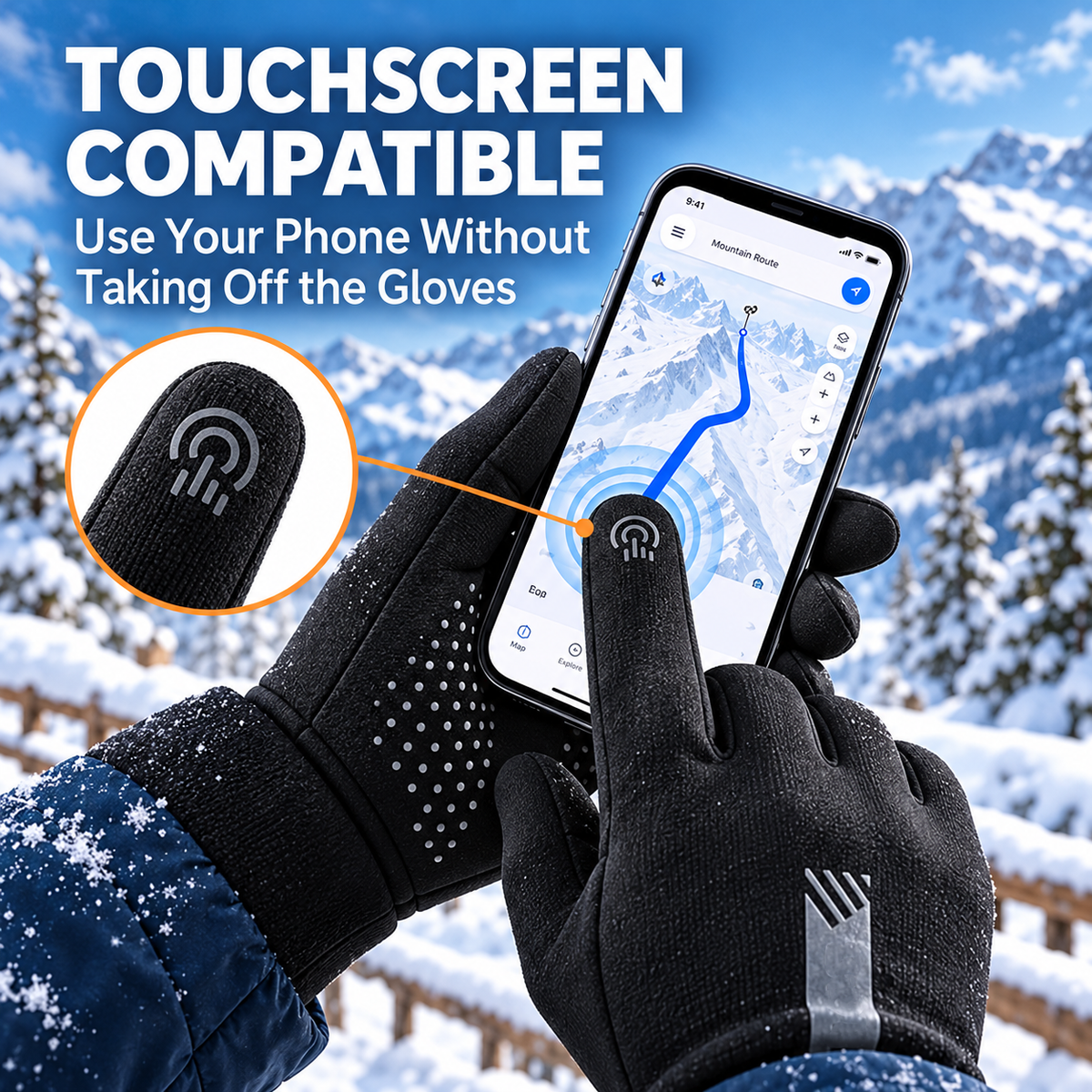 Winter Cycling Gloves – Fleece-Lined Cold-Weather Gloves❄️