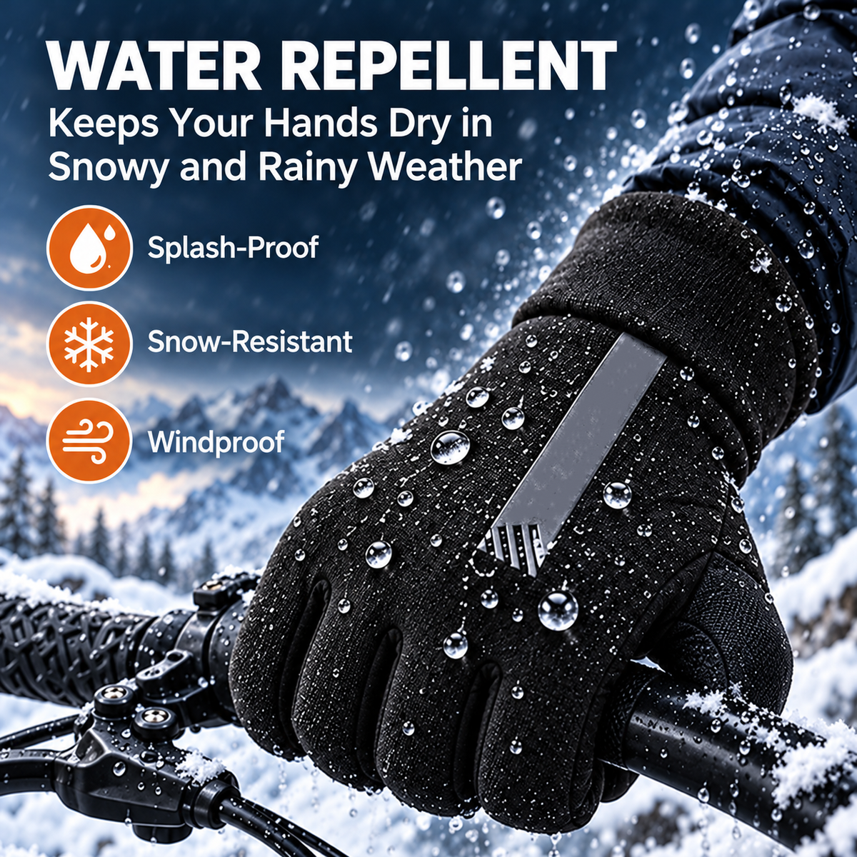 Winter Cycling Gloves – Fleece-Lined Cold-Weather Gloves❄️