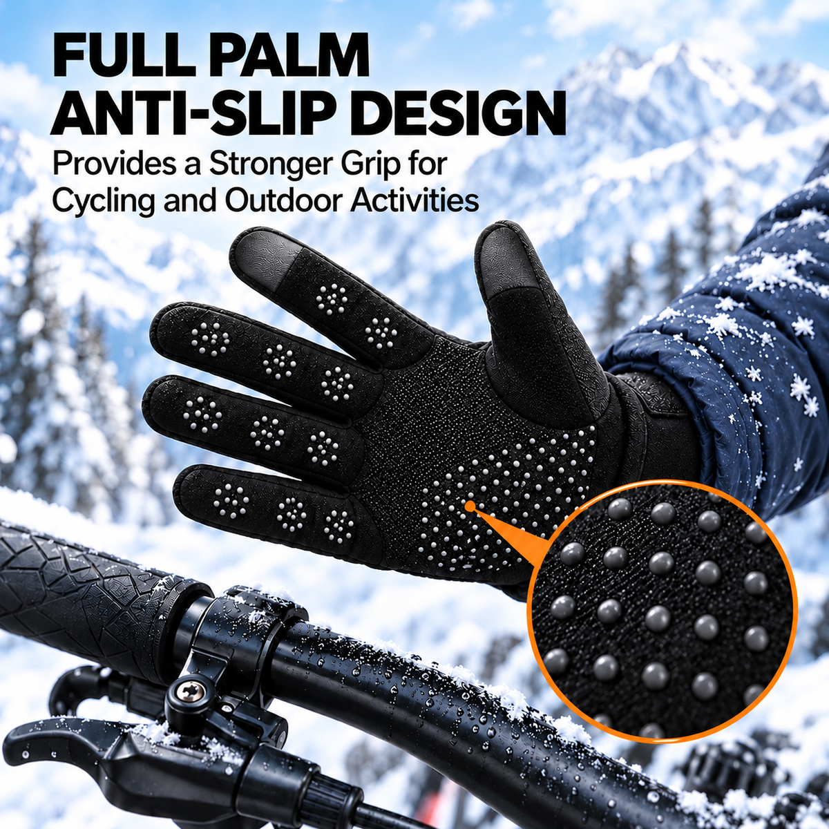 Winter Cycling Gloves – Fleece-Lined Cold-Weather Gloves❄️