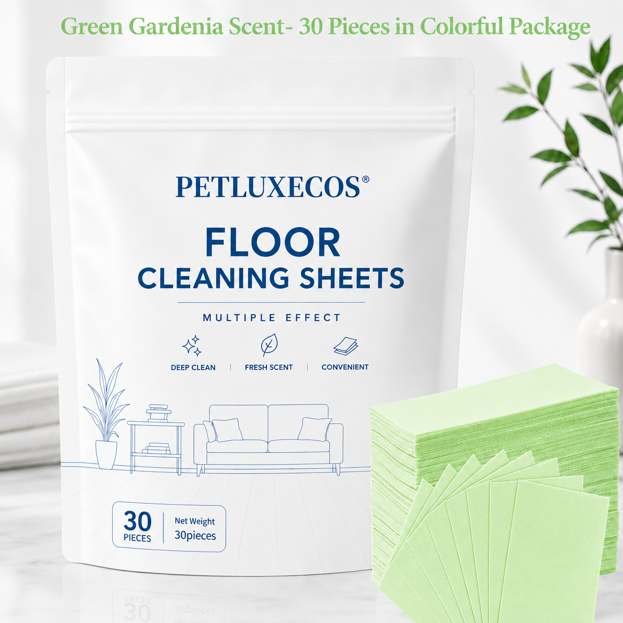 30-Pieces Multi-Effect Floor Cleaning Sheets