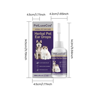 Best Seller🔥 PetLuxeCos Herbal Pet Ear Drops🎉Special limited-time discount