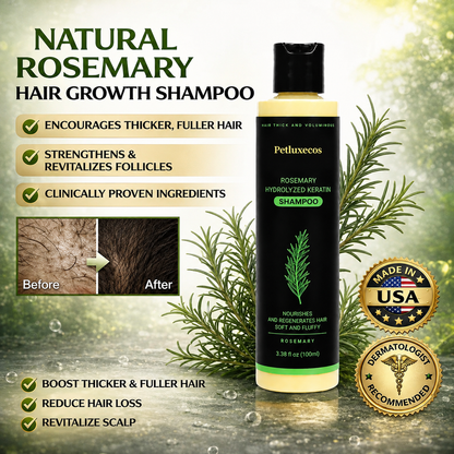 🔥LAST DAY 50% OFF - Petluxecos® Organic Rosemary Hair Growth Shampoo