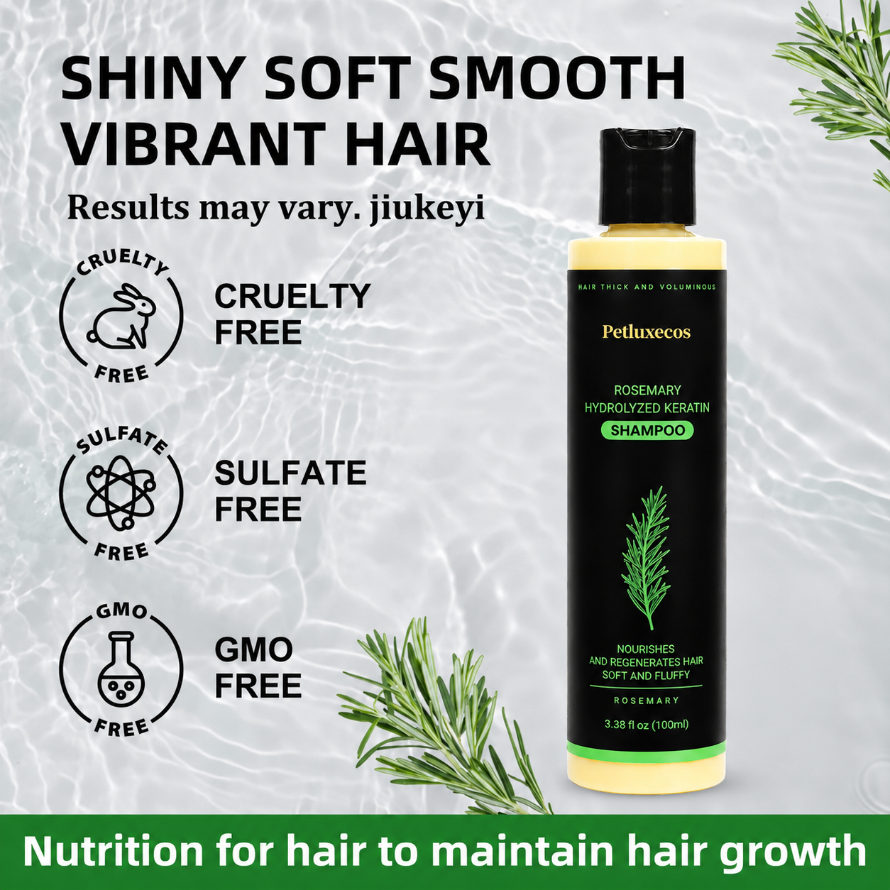 🔥LAST DAY 50% OFF - Petluxecos® Organic Rosemary Hair Growth Shampoo